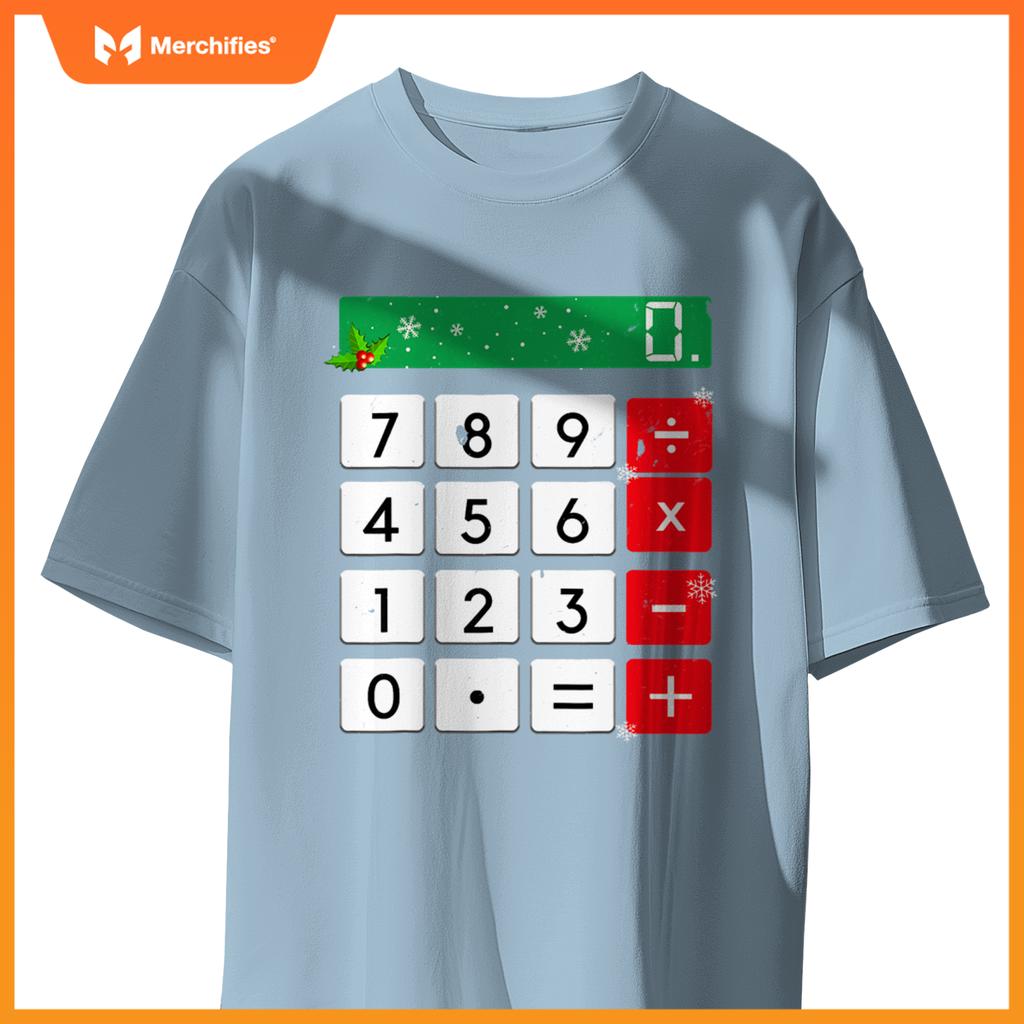 Funny Math Teacher Christmas Costume Men Women Calculator