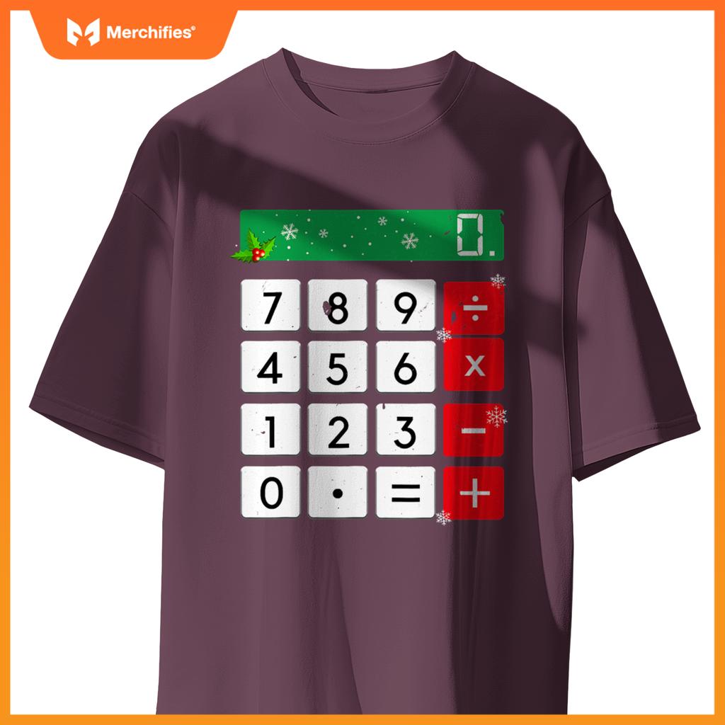 Funny Math Teacher Christmas Costume Men Women Calculator