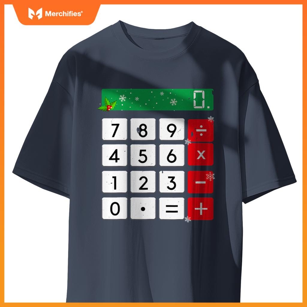 Funny Math Teacher Christmas Costume Men Women Calculator