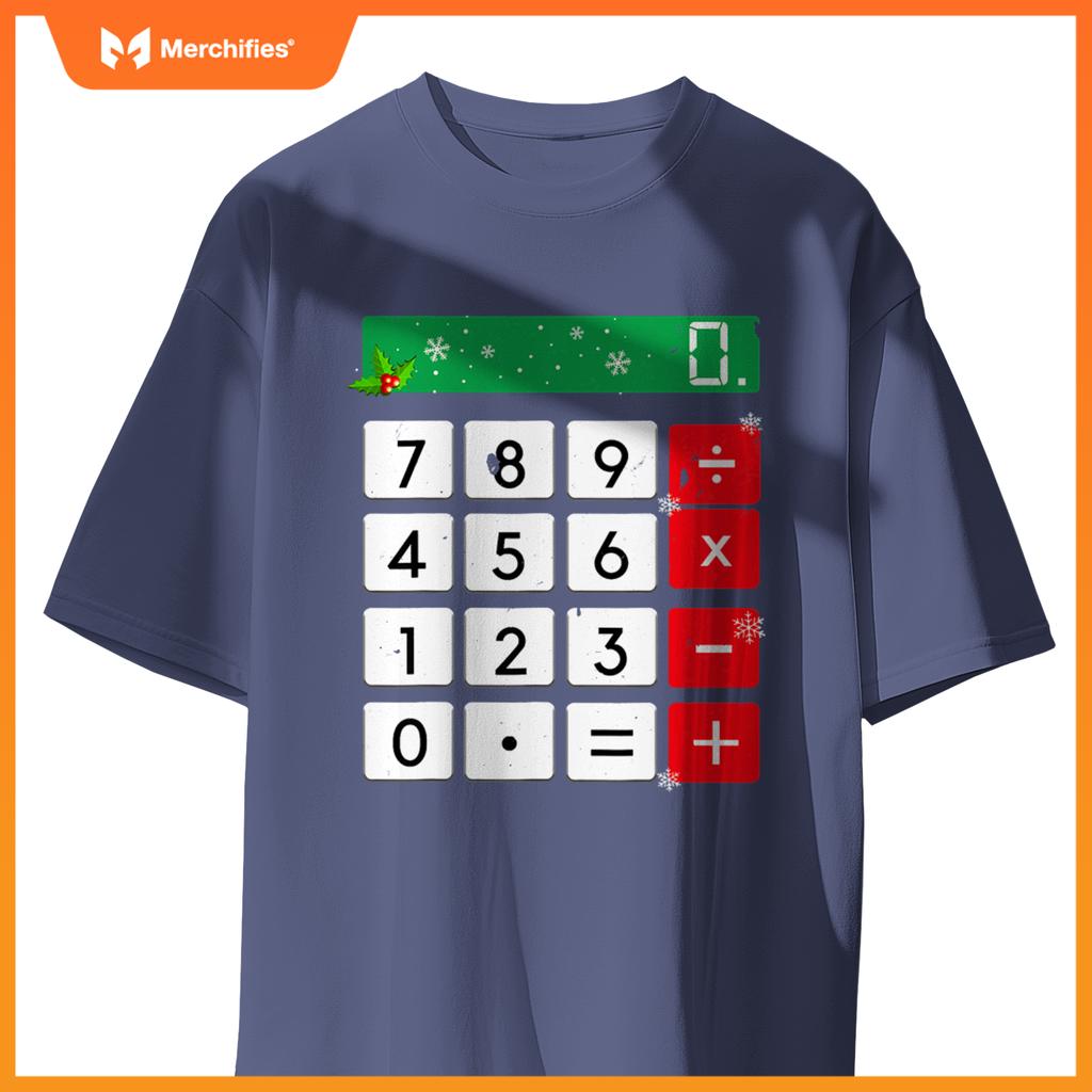 Funny Math Teacher Christmas Costume Men Women Calculator