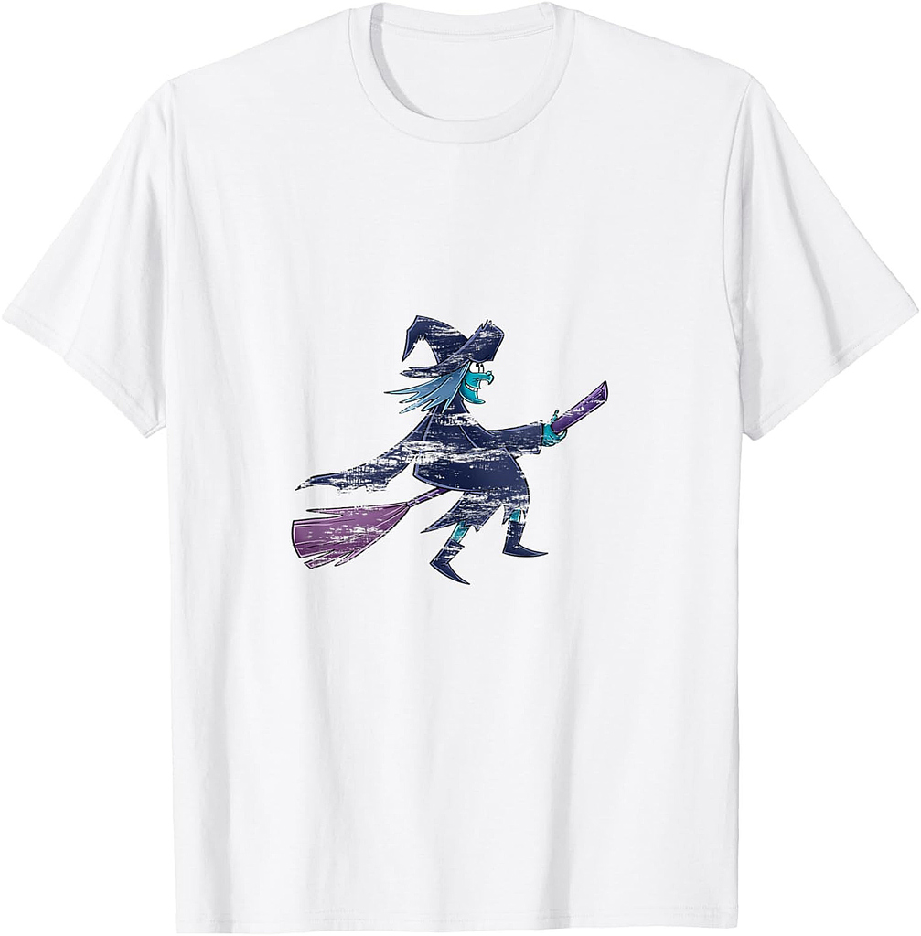 Funny Witch Costume Gift Broomstick Halloween T-Shirt