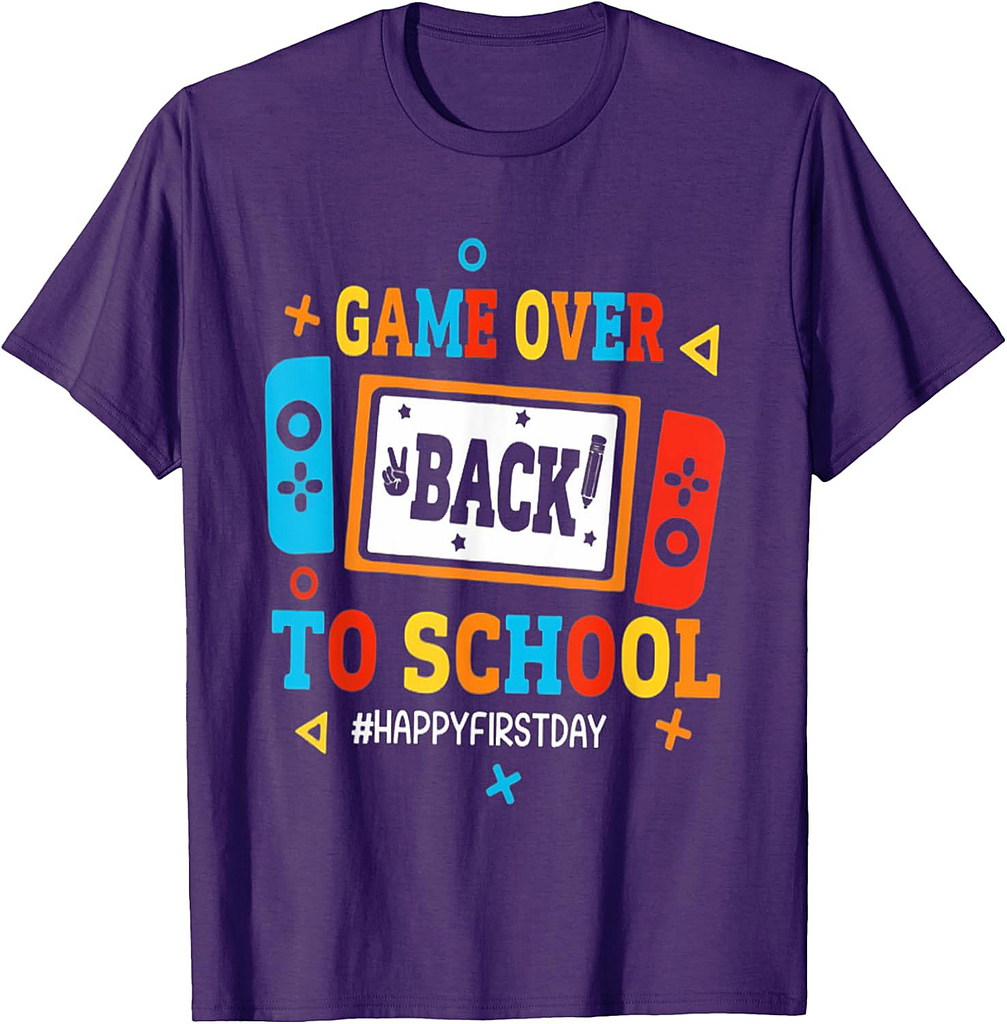 Game Over Back To School Teacher First Day of School T-Shirt