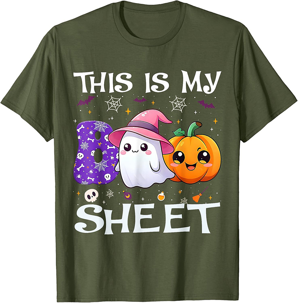 Ghost Boo This Is Some Boo Sheet Ghost Halloween Costume T-Shirt