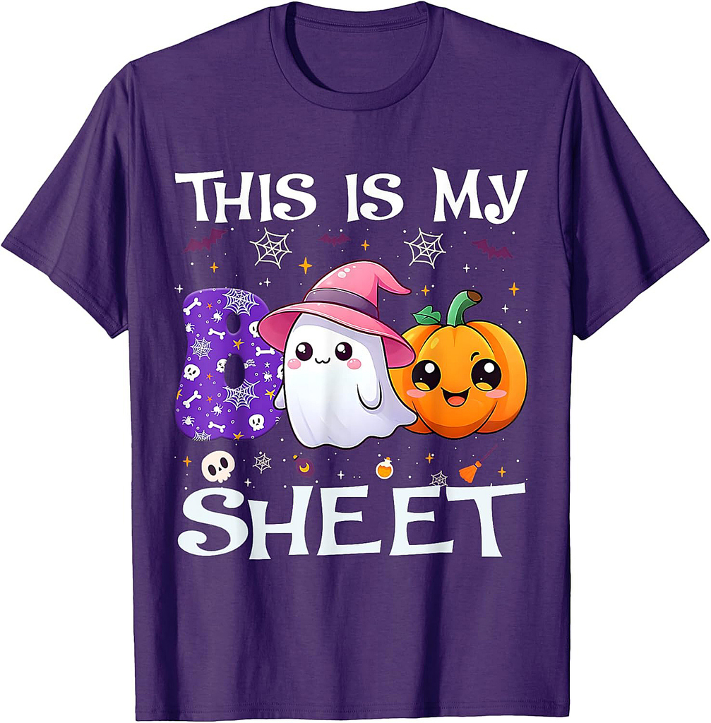 Ghost Boo This Is Some Boo Sheet Ghost Halloween Costume T-Shirt