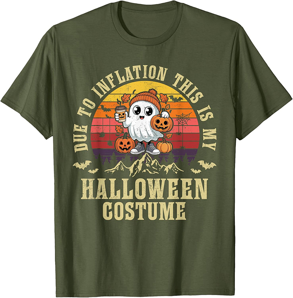 Ghost Cute Due To Inflation This Is My Halloween Costume T-Shirt
