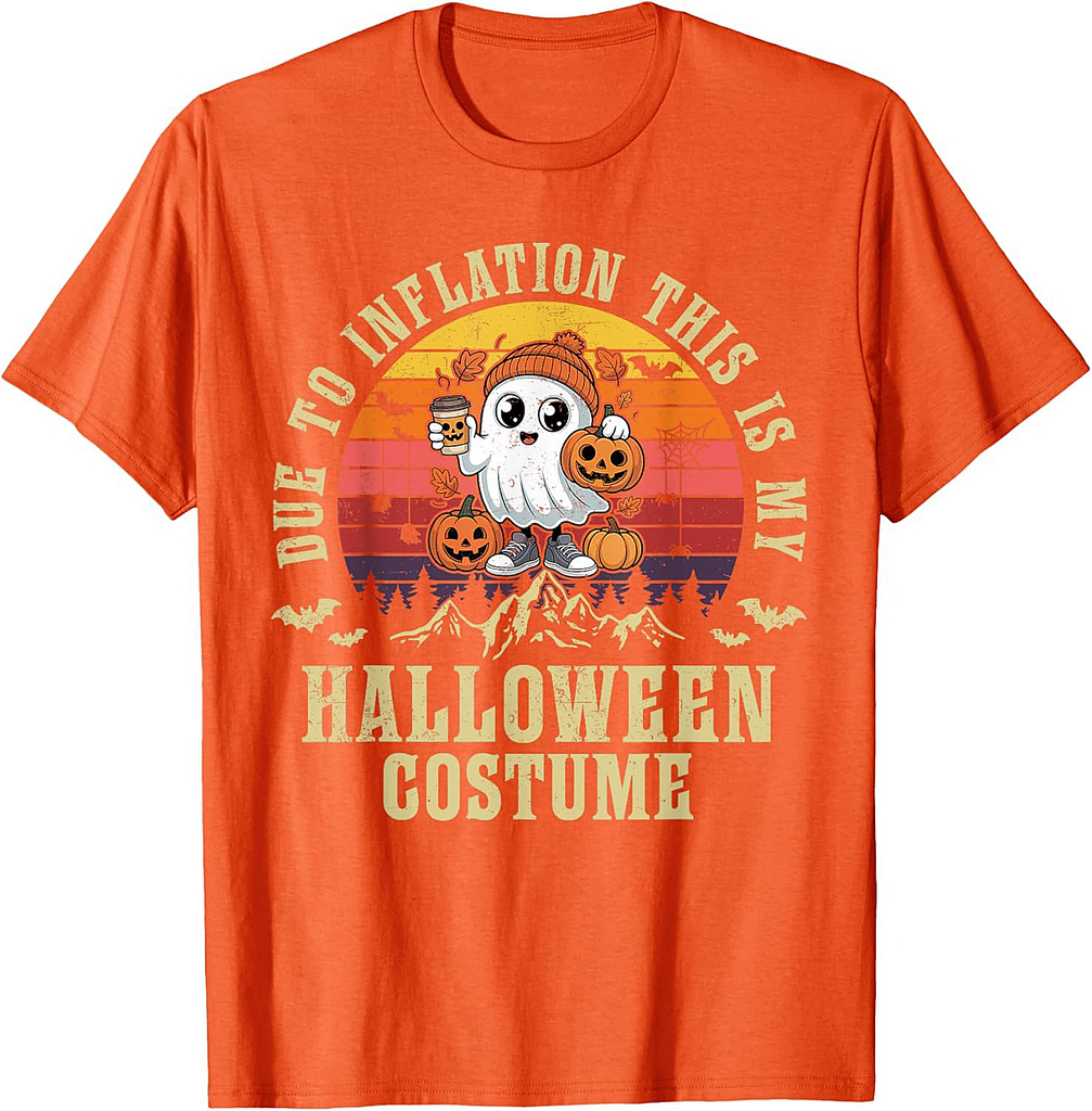 Ghost Cute Due To Inflation This Is My Halloween Costume T-Shirt