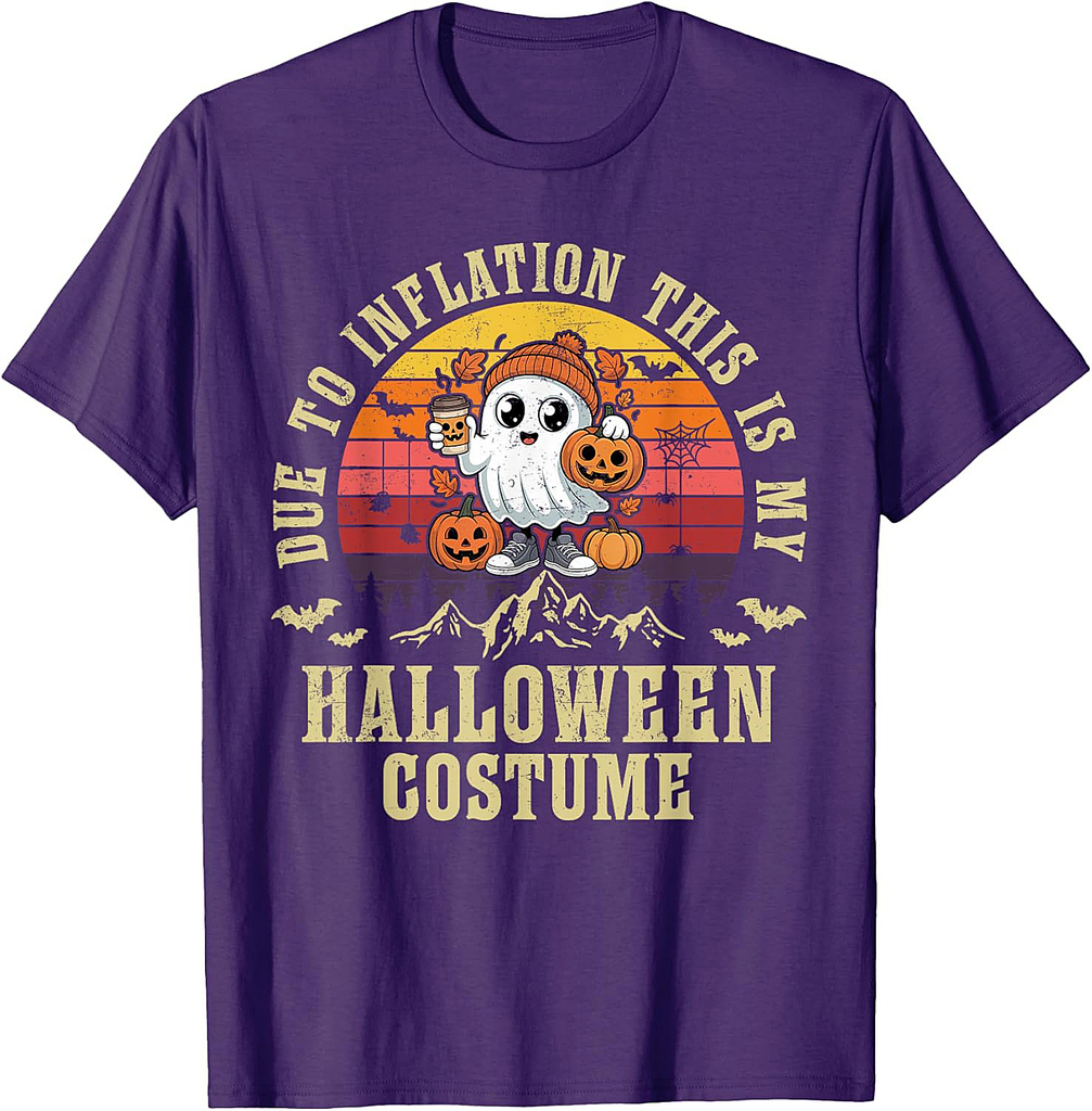 Ghost Cute Due To Inflation This Is My Halloween Costume T-Shirt