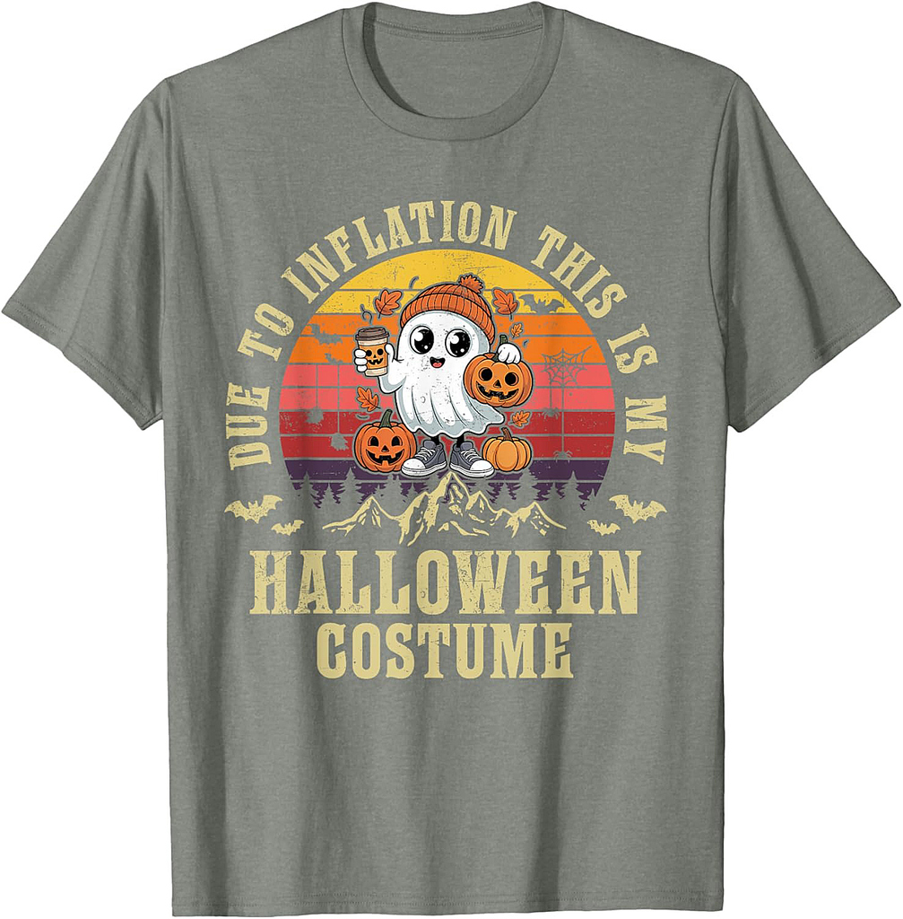 Ghost Cute Due To Inflation This Is My Halloween Costume T-Shirt