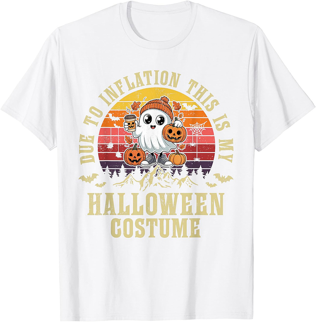 Ghost Cute Due To Inflation This Is My Halloween Costume T-Shirt