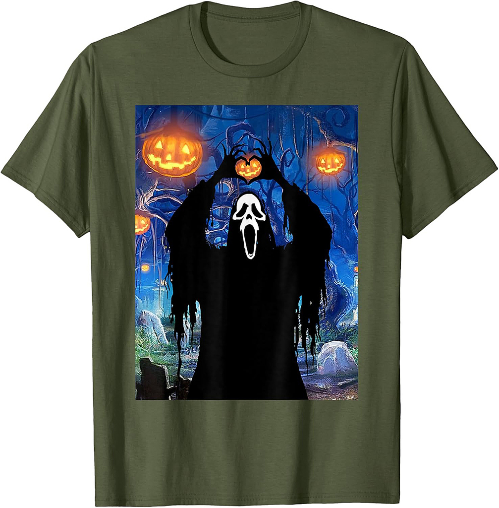 Ghost Heart Hands Scary Horror Poster Halloween T-Shirt