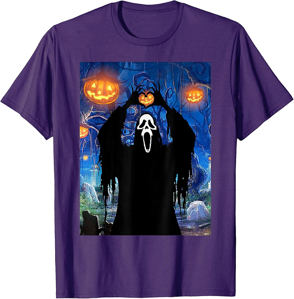 Ghost Heart Hands Scary Horror Poster Halloween T-Shirt