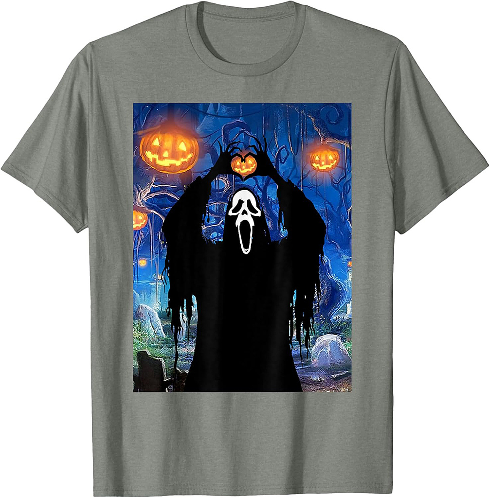 Ghost Heart Hands Scary Horror Poster Halloween T-Shirt