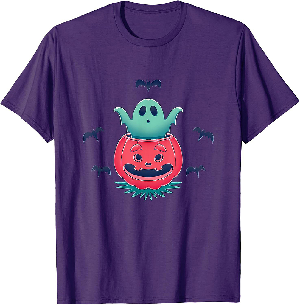 Ghost Pumpkin Kids Gift Halloween T-Shirt