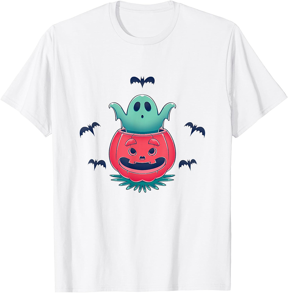 Ghost Pumpkin Kids Gift Halloween T-Shirt