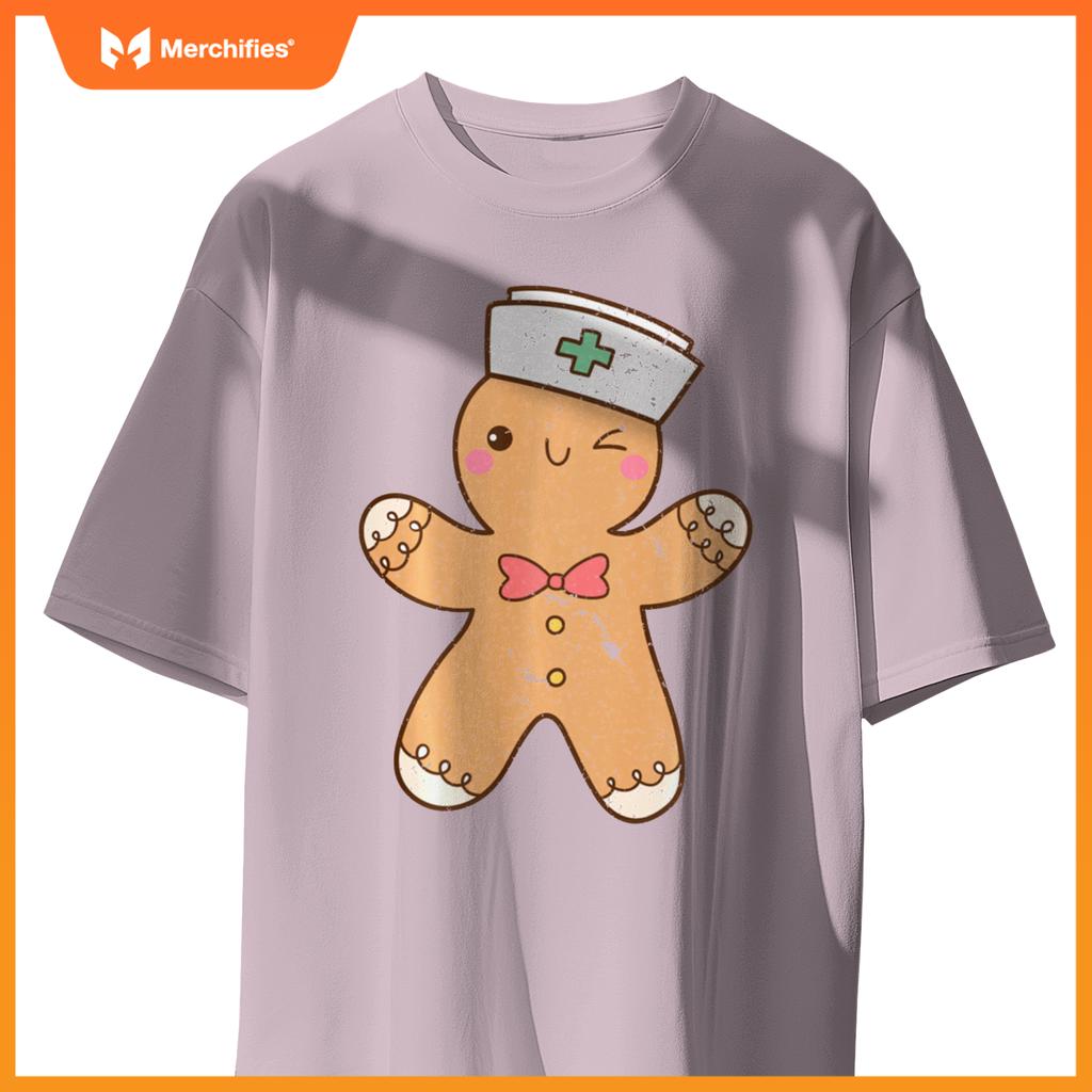 Gingerbread Nurse Funny Nurses Christmas Ugly Xmas Sweater T-Shirt