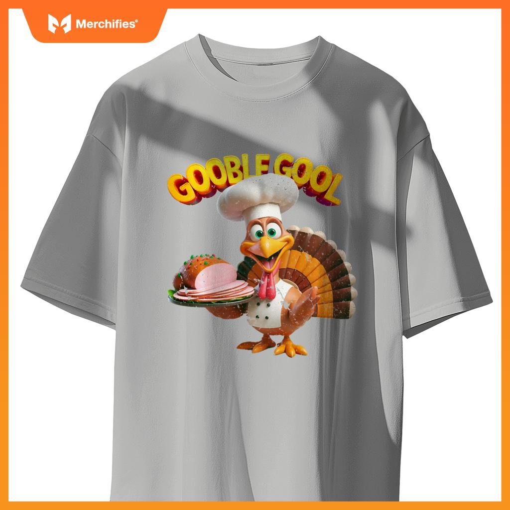 Gobblegool Turkey Chef Funny Thanksgiving T-Shirt