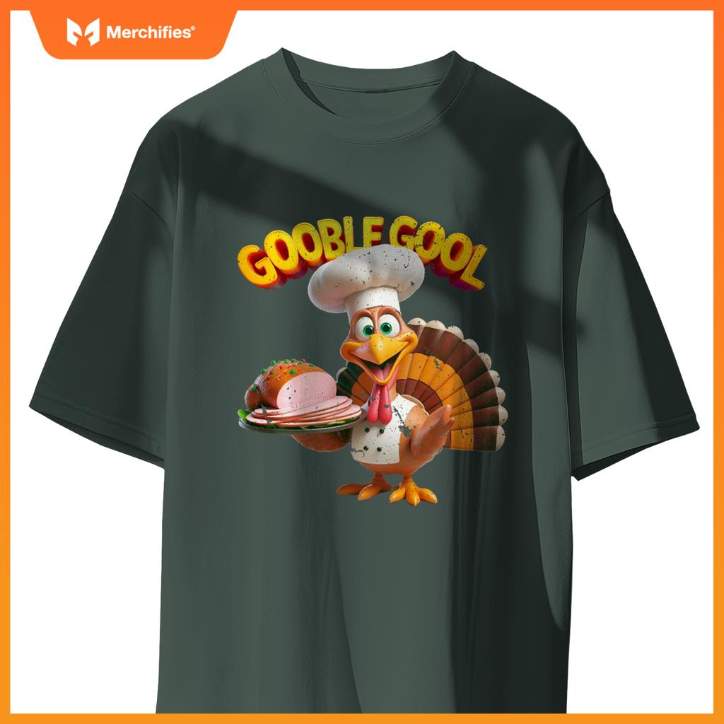 Gobblegool Turkey Chef Funny Thanksgiving T-Shirt