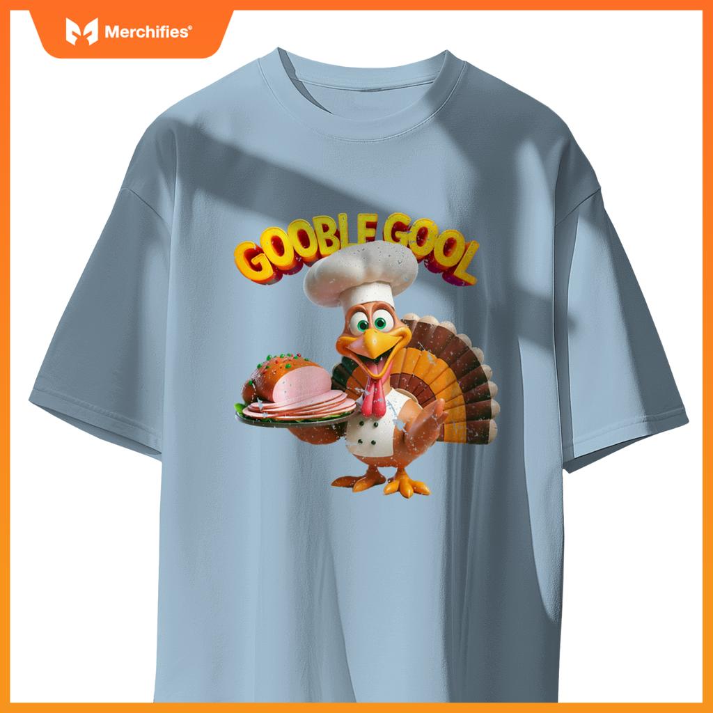 Gobblegool Turkey Chef Funny Thanksgiving T-Shirt