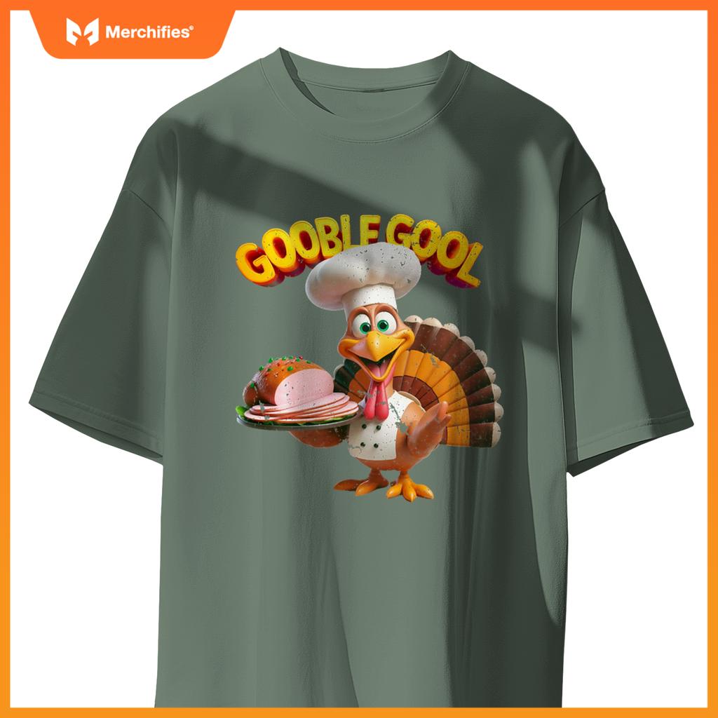 Gobblegool Turkey Chef Funny Thanksgiving T-Shirt