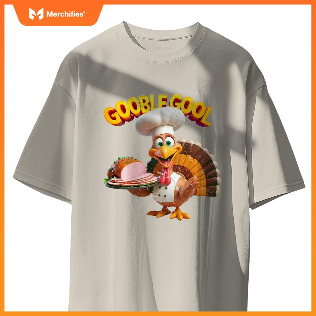 Gobblegool Turkey Chef Funny Thanksgiving T-Shirt