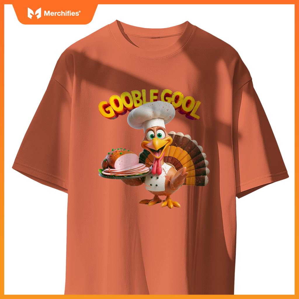 Gobblegool Turkey Chef Funny Thanksgiving T-Shirt