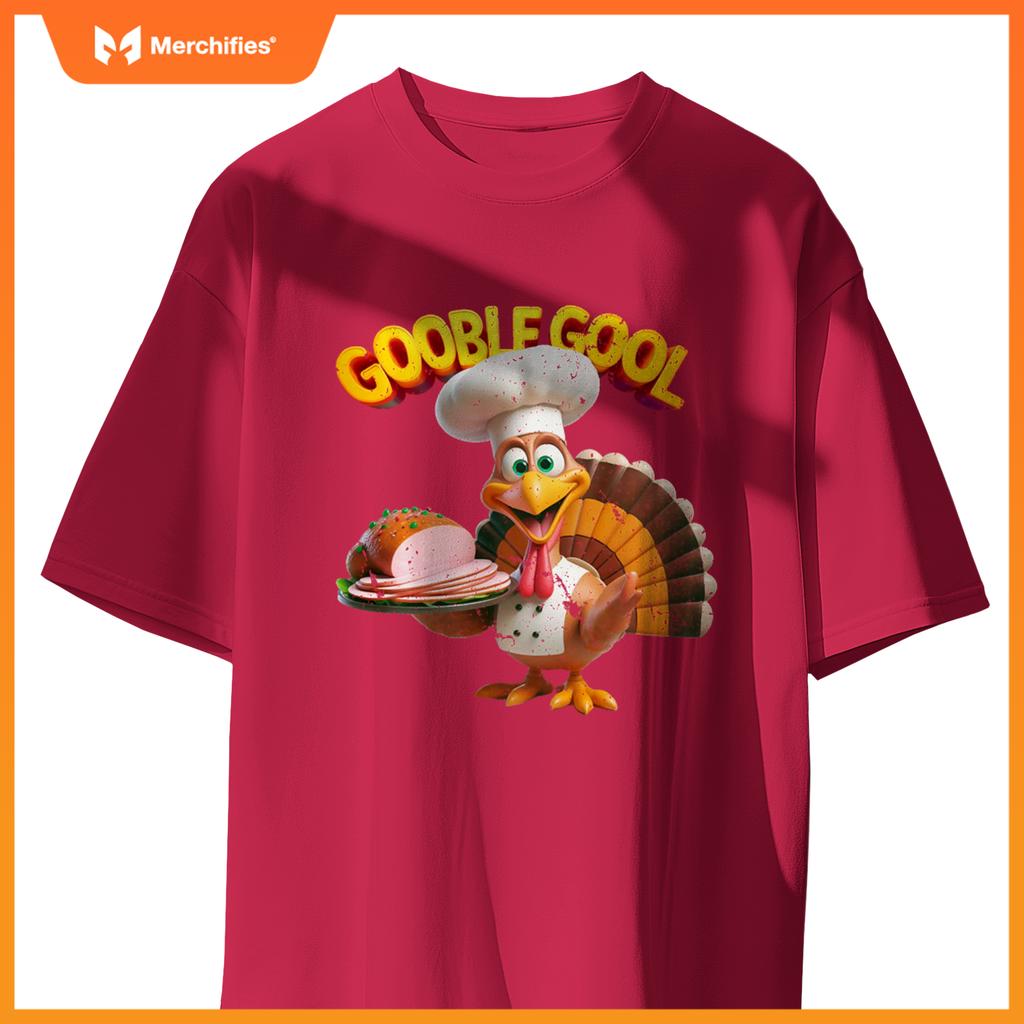 Gobblegool Turkey Chef Funny Thanksgiving T-Shirt