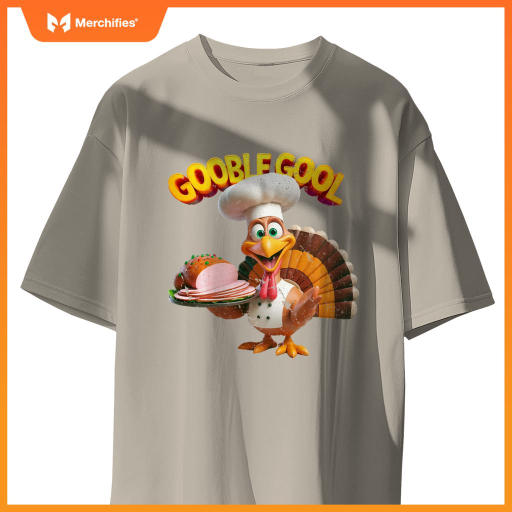 Gobblegool Turkey Chef Funny Thanksgiving T-Shirt