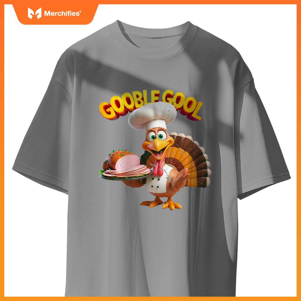 Gobblegool Turkey Chef Funny Thanksgiving T-Shirt