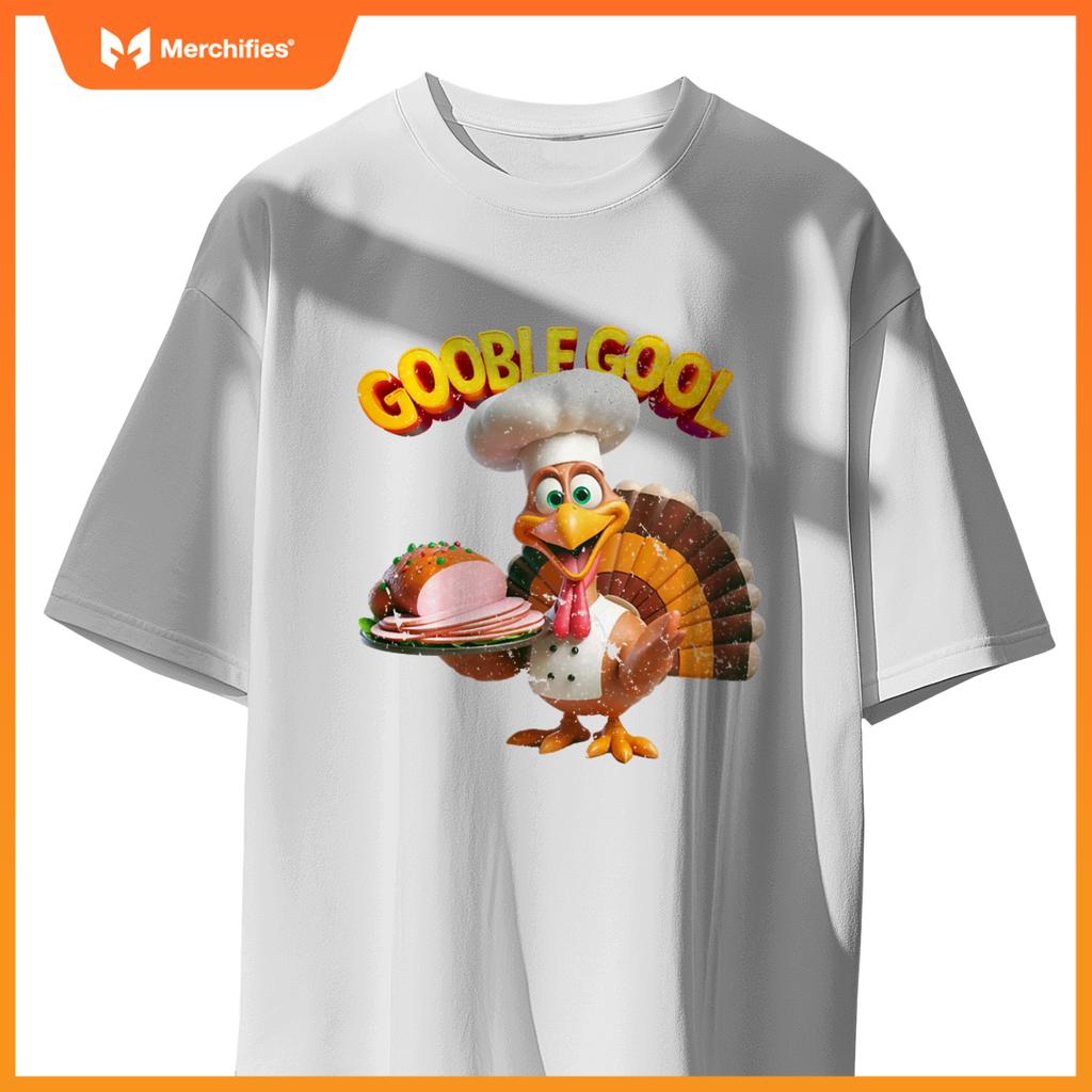 Gobblegool Turkey Chef Funny Thanksgiving T-Shirt