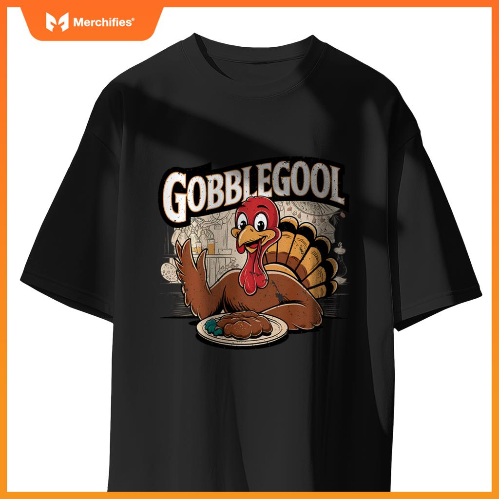 Gobblegool Turkey Thanksgiving Chef T-Shirt
