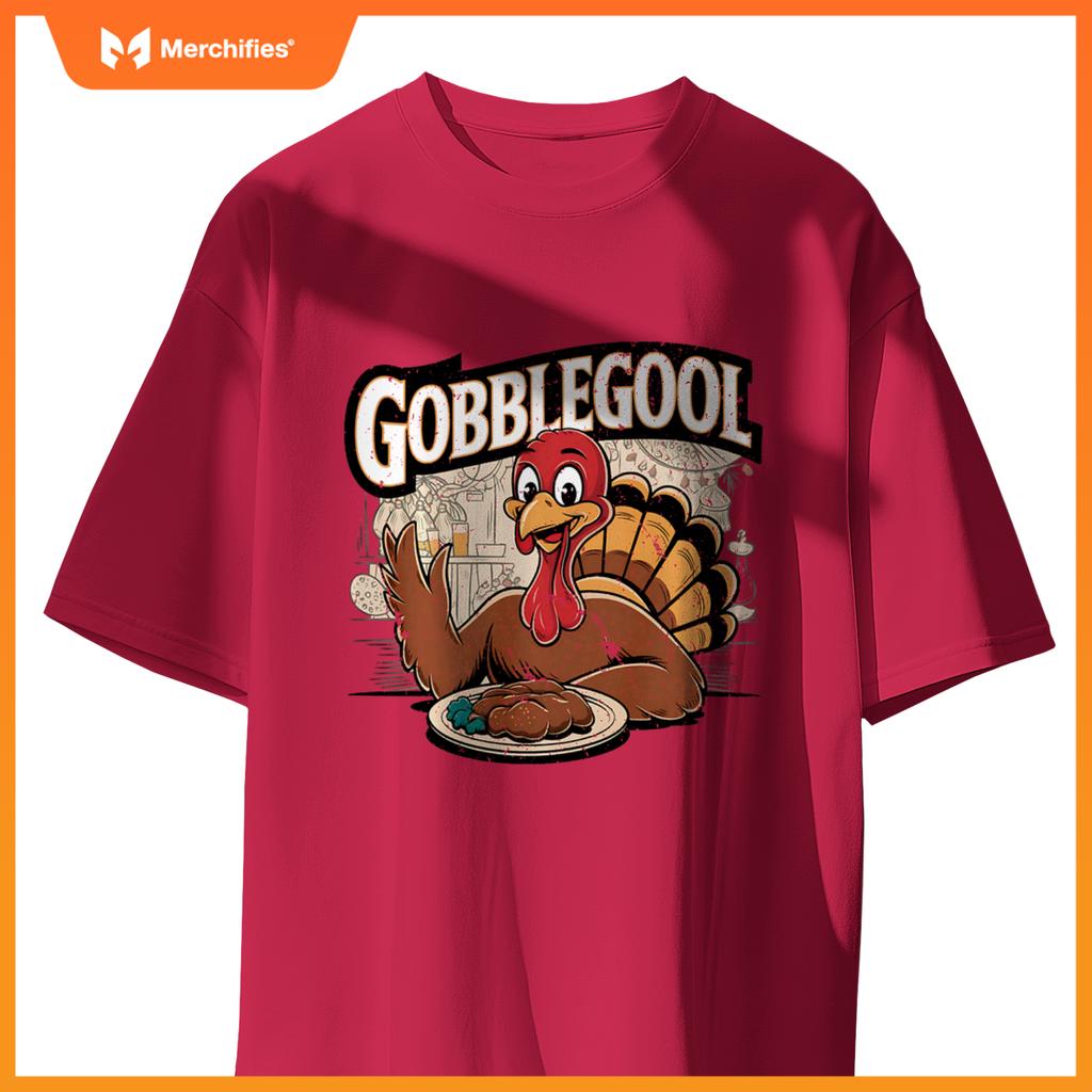 Gobblegool Turkey Thanksgiving Chef T-Shirt
