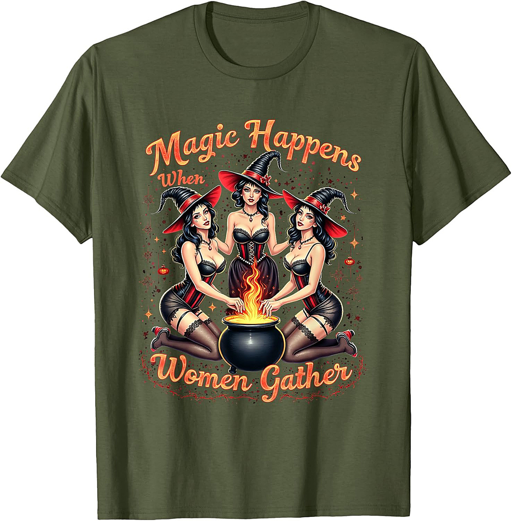 God Forbid Women Have Hobbies Halloween Spooky Season Witch T-Shirt