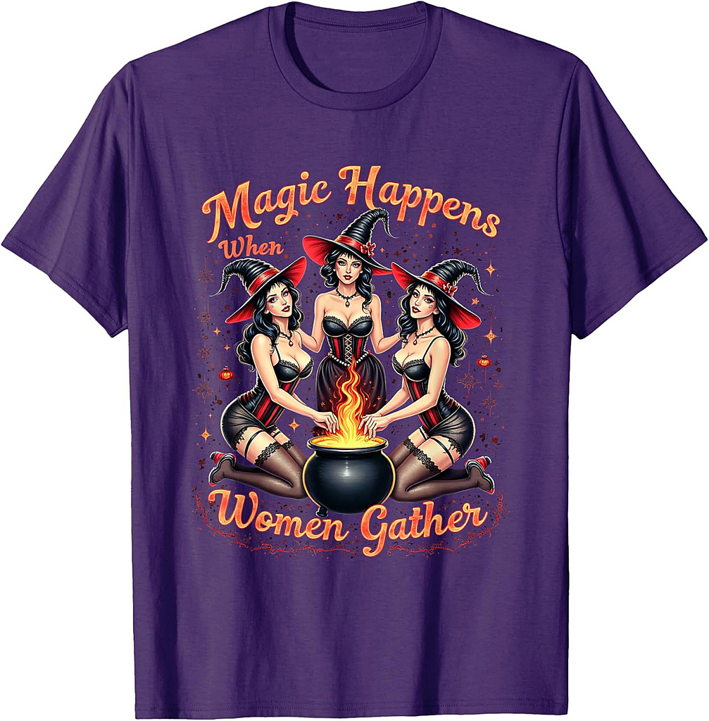 God Forbid Women Have Hobbies Halloween Spooky Season Witch T-Shirt