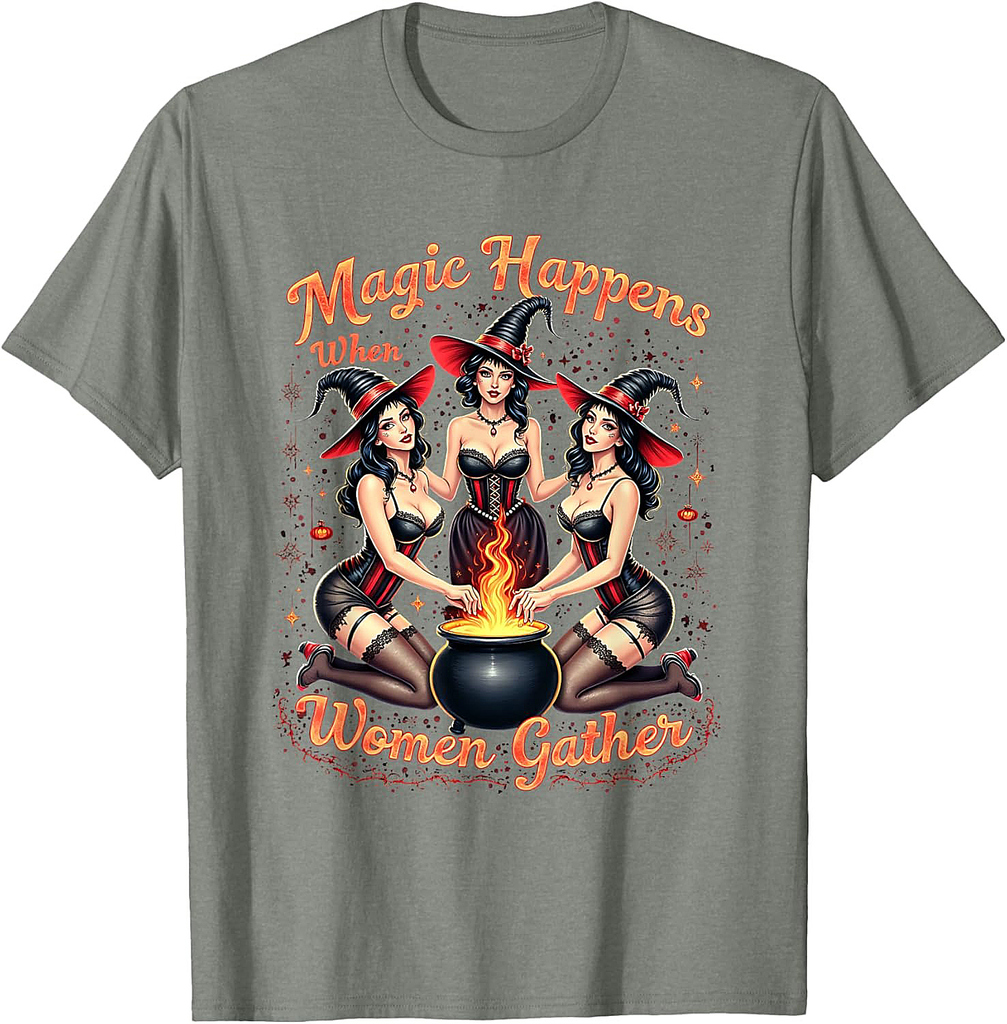 God Forbid Women Have Hobbies Halloween Spooky Season Witch T-Shirt