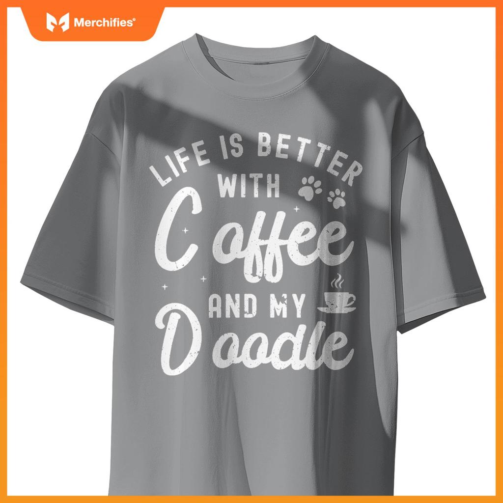 Goldendoodle Dog Owner Coffee Lovers White Golden Doodle T-Shirt