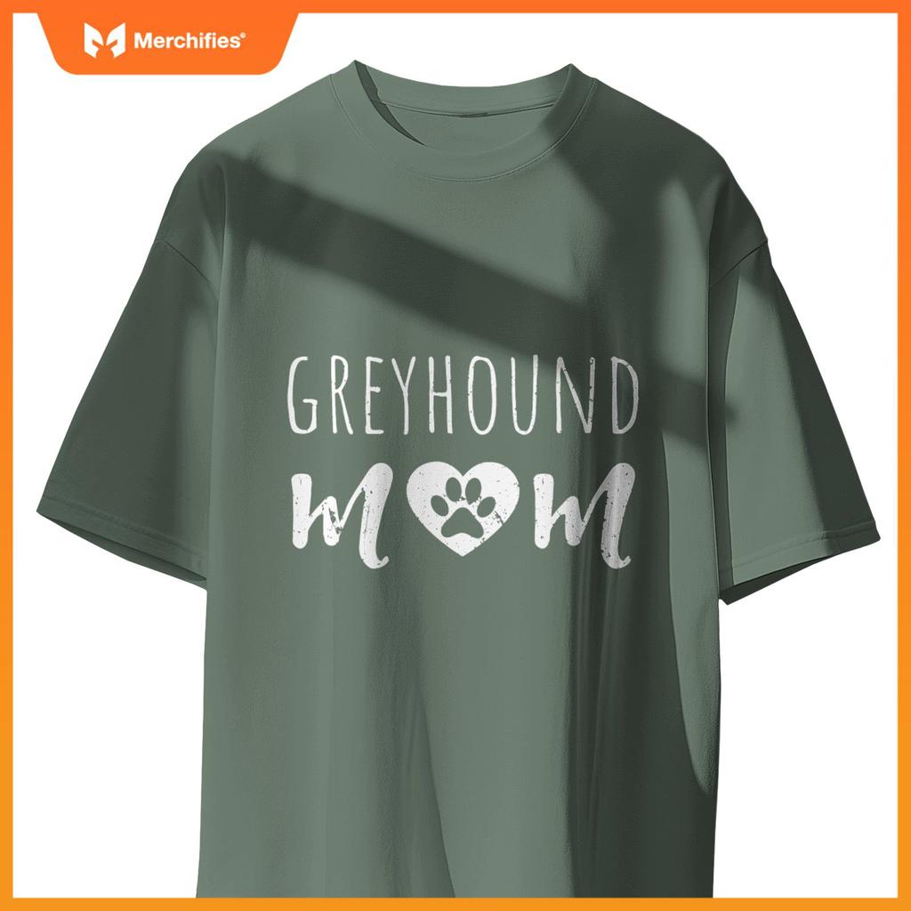 Greyhound Mom Dog Lover Owner Greyhound Mama Dad Grandmother T-Shirt