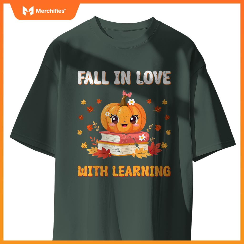 Groovy Fall In Love With Learning Thanksgiving Teacher Fall