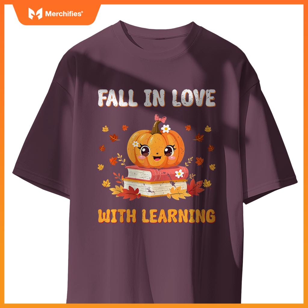 Groovy Fall In Love With Learning Thanksgiving Teacher Fall