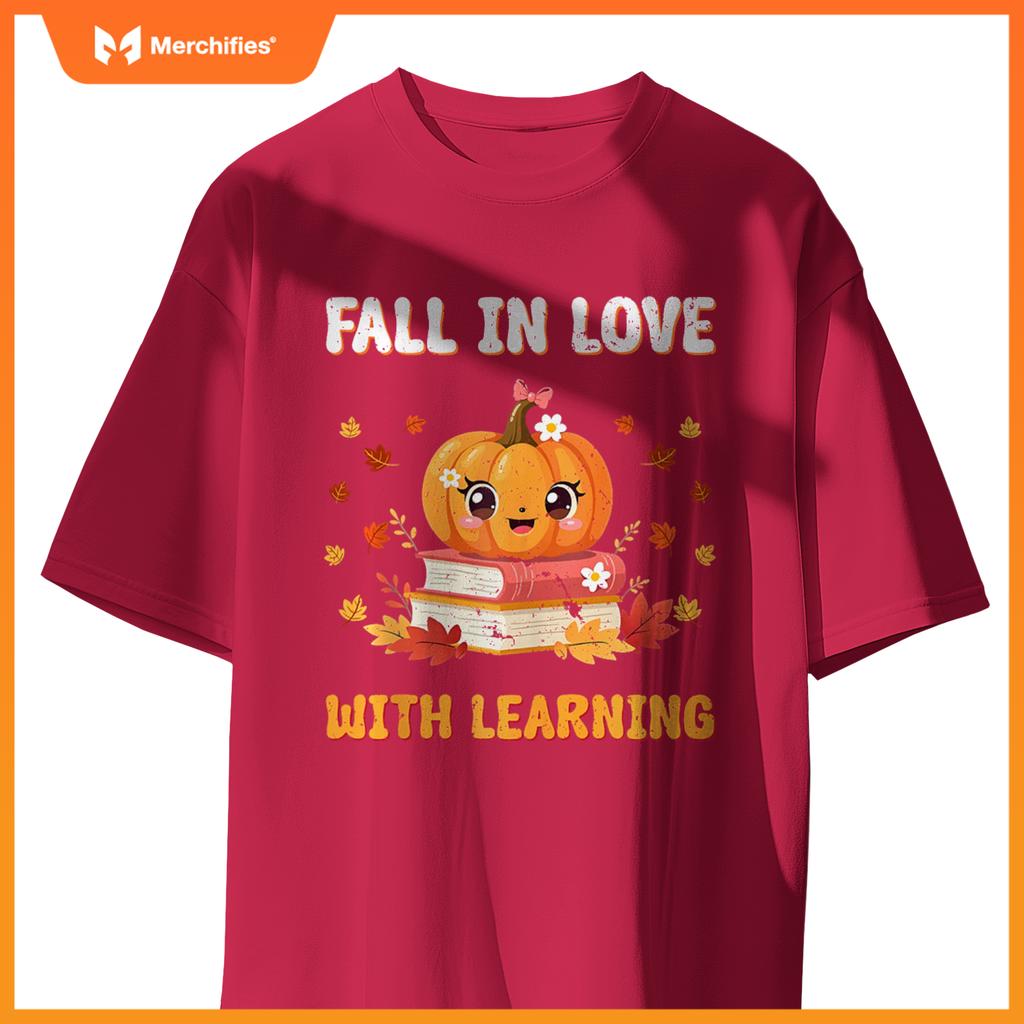Groovy Fall In Love With Learning Thanksgiving Teacher Fall