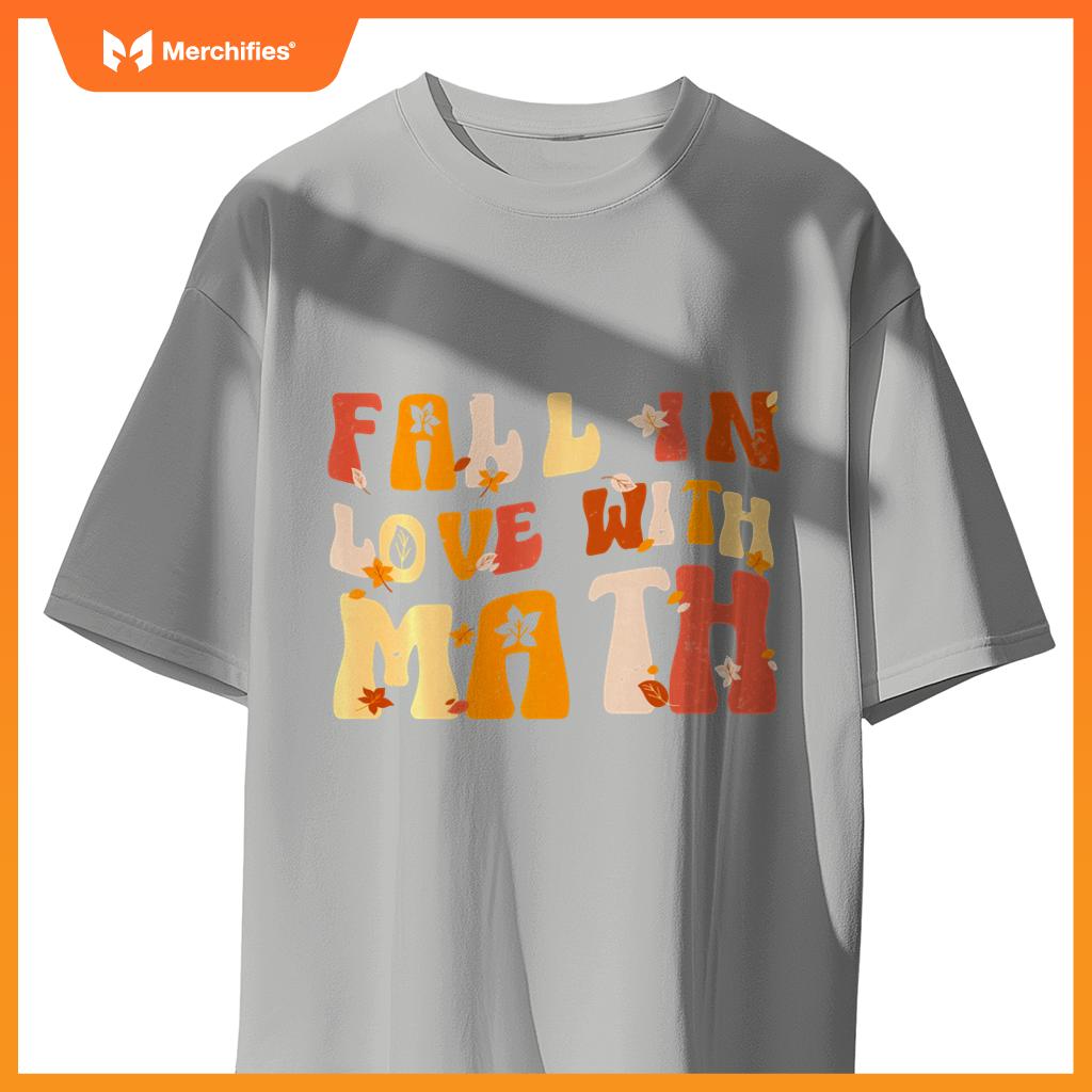 Groovy Fall In Love with Math Thanksgiving Math Teacher Fall
