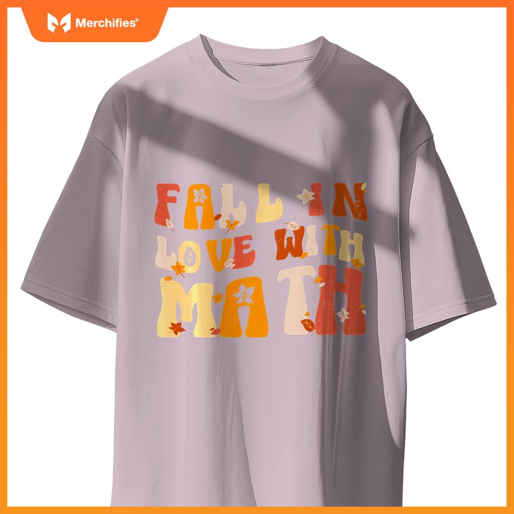 Groovy Fall In Love with Math Thanksgiving Math Teacher Fall