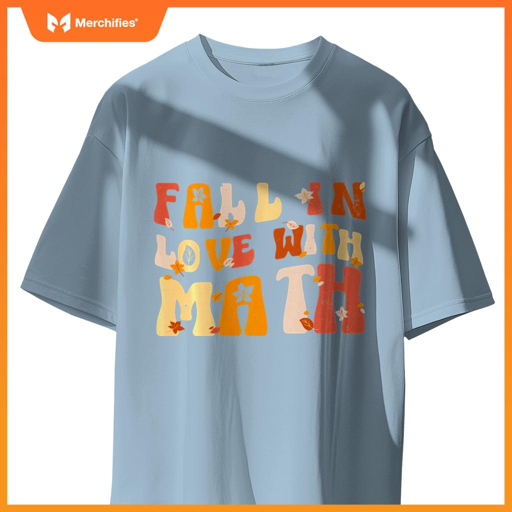 Groovy Fall In Love with Math Thanksgiving Math Teacher Fall