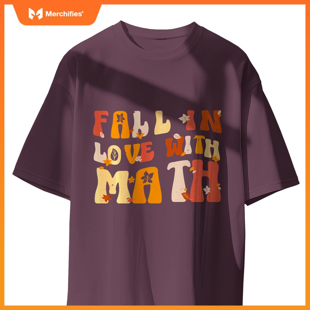Groovy Fall In Love with Math Thanksgiving Math Teacher Fall