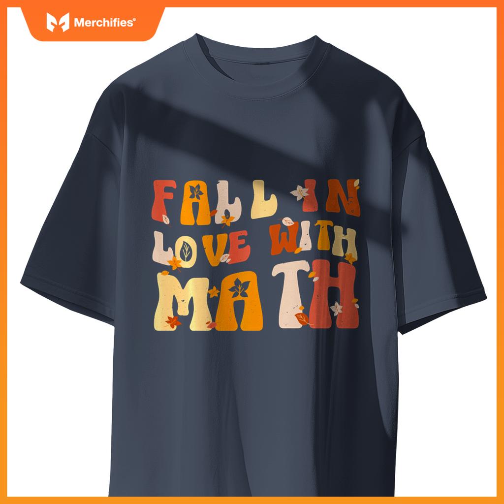 Groovy Fall In Love with Math Thanksgiving Math Teacher Fall