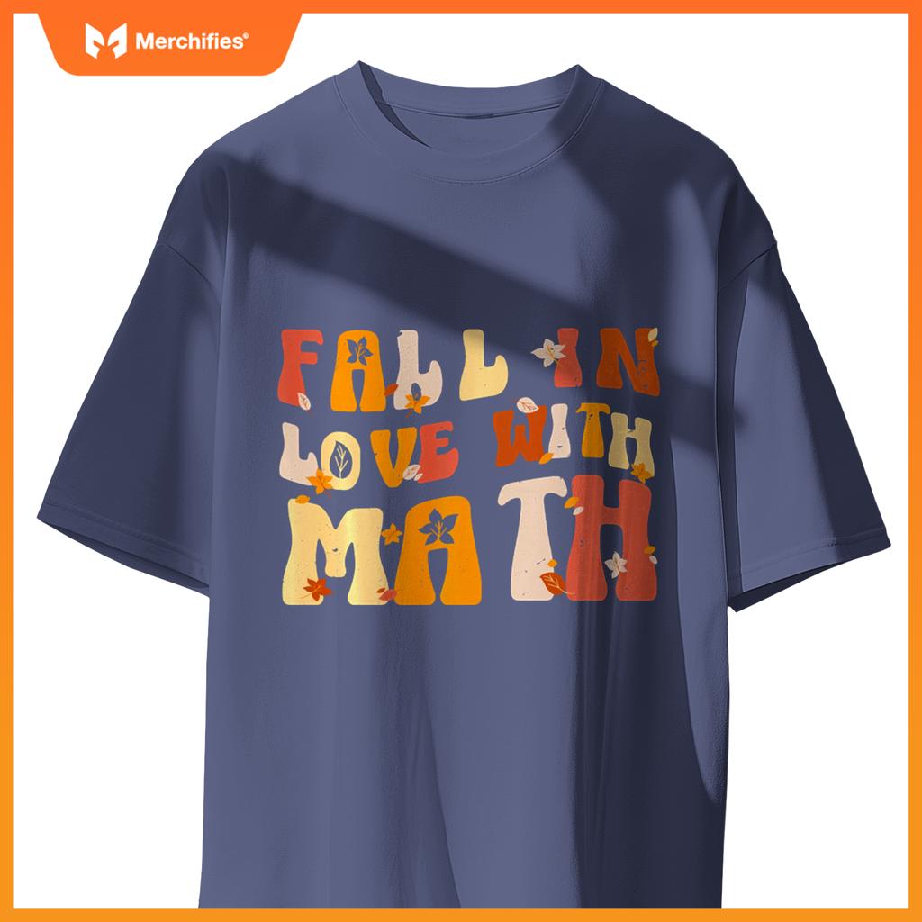 Groovy Fall In Love with Math Thanksgiving Math Teacher Fall