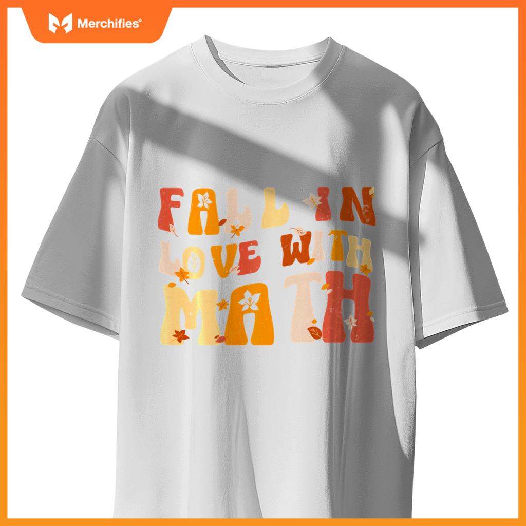 Groovy Fall In Love with Math Thanksgiving Math Teacher Fall