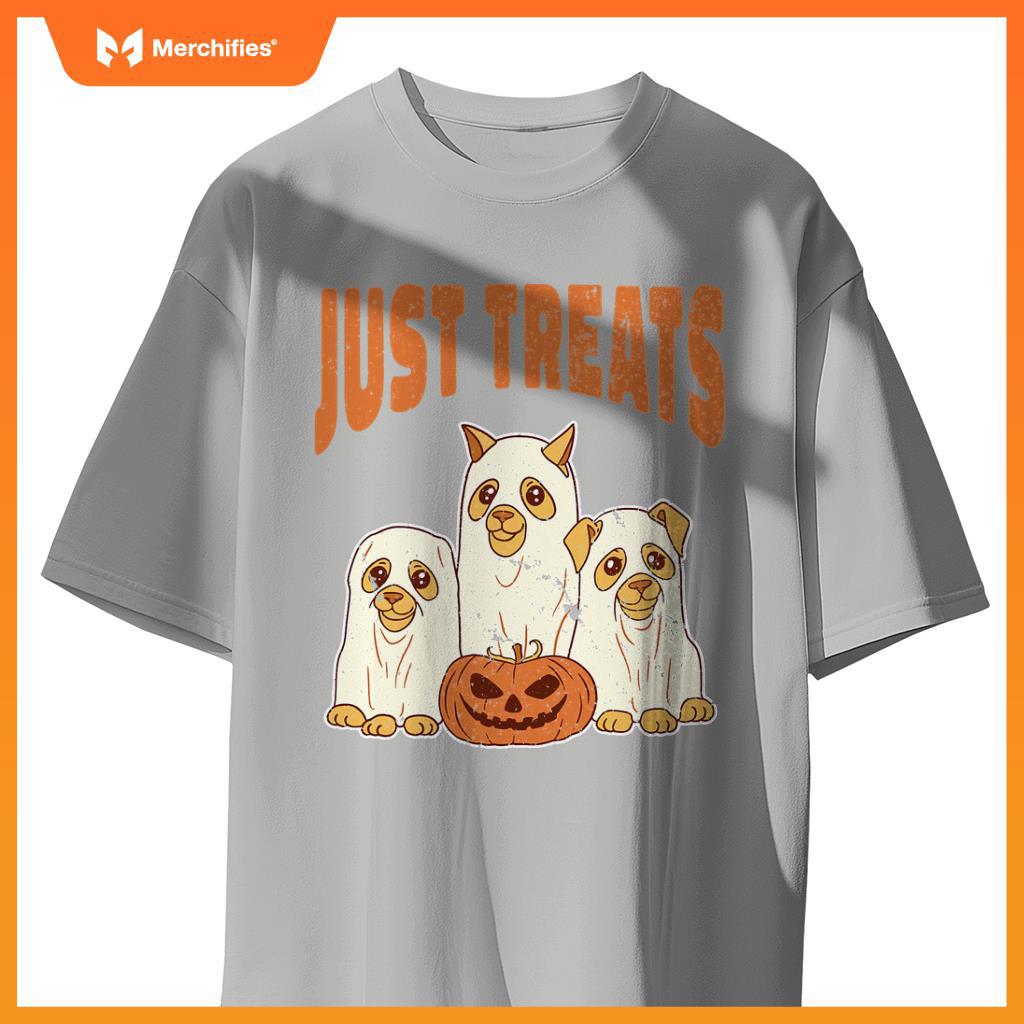 Group of Ghost Dogs Spooky Halloween Cat Lover Kids Adults T-Shirt
