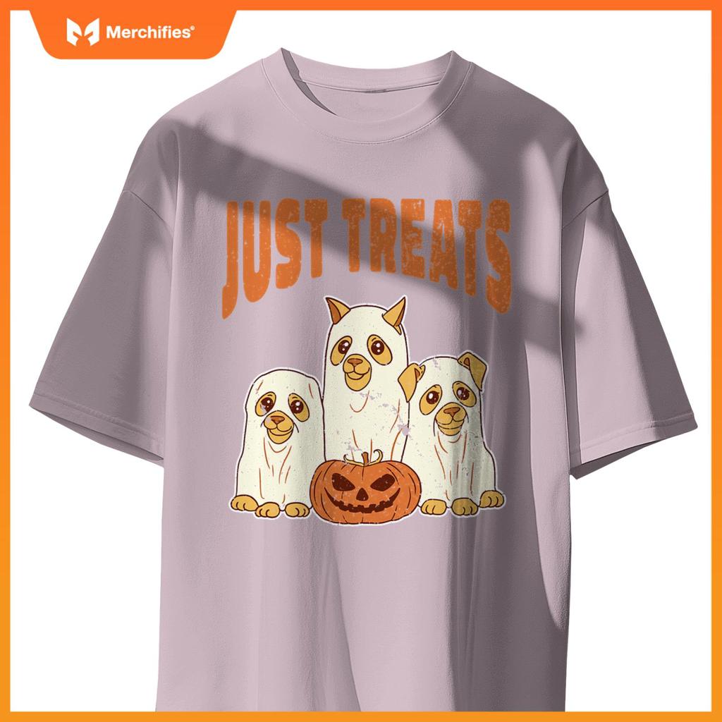 Group of Ghost Dogs Spooky Halloween Cat Lover Kids Adults T-Shirt