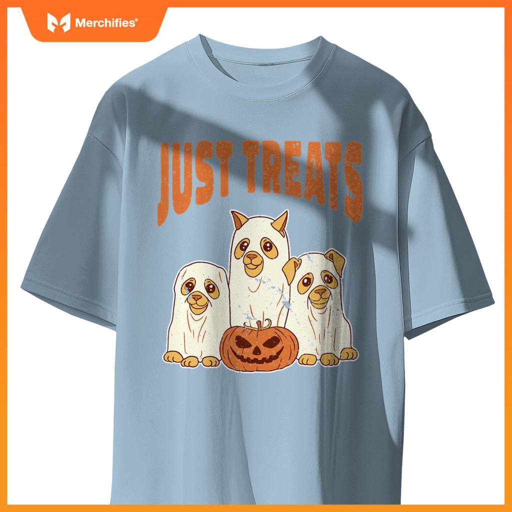 Group of Ghost Dogs Spooky Halloween Cat Lover Kids Adults T-Shirt