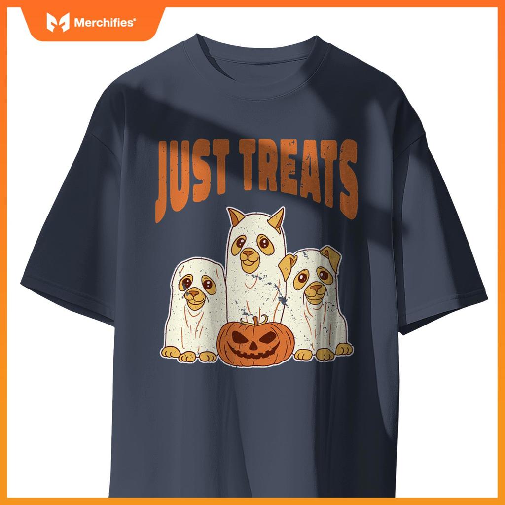 Group of Ghost Dogs Spooky Halloween Cat Lover Kids Adults T-Shirt